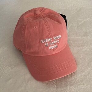 State of Mine Every Hour Is Happy Hour Pink Baseball Cap